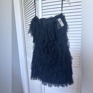 Ann Taylor black strapped dress size 8 NWT